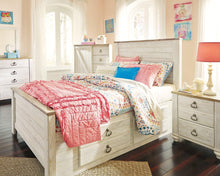 Load image into Gallery viewer, Willowton Bed with 2 Storage Drawers