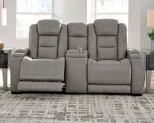 Load image into Gallery viewer, The Man-Den Power Reclining Loveseat with Console