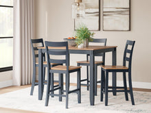 Load image into Gallery viewer, Gesthaven Counter Height Dining Table and 4 Barstools (Set of 5)