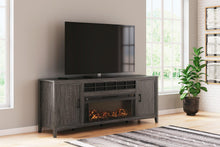 Load image into Gallery viewer, Montillan 84&quot; TV Stand with Electric Fireplace