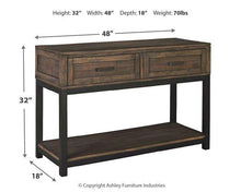 Load image into Gallery viewer, Johurst Sofa/Console Table