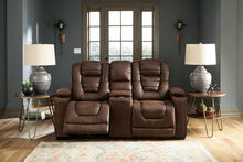 Load image into Gallery viewer, Owner&#39;s Box Power Reclining Loveseat with Console