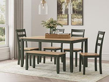 Load image into Gallery viewer, Gesthaven Dining Table with 4 Chairs and Bench (Set of 6)