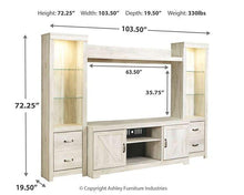 Load image into Gallery viewer, Bellaby 4-Piece Entertainment Center