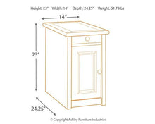 Load image into Gallery viewer, Bolanburg Chairside End Table with USB Ports &amp; Outlets