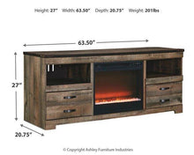 Load image into Gallery viewer, Trinell 63&quot; TV Stand with Electric Fireplace