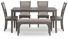 Load image into Gallery viewer, Wrenning Dining Table and 4 Chairs and Bench (Set of 6)