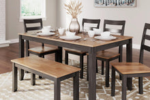 Load image into Gallery viewer, Gesthaven Dining Table with 4 Chairs and Bench (Set of 6)