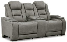 Load image into Gallery viewer, The Man-Den Power Reclining Loveseat with Console