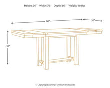 Load image into Gallery viewer, Moriville Counter Height Dining Extension Table