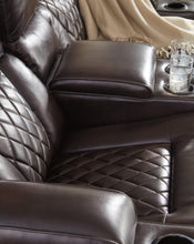 Load image into Gallery viewer, Warnerton Power Reclining Loveseat with Console