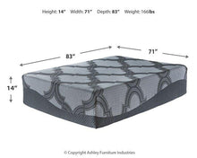 Load image into Gallery viewer, 14 Inch Ashley California King Hybrid Mattress Set