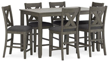 Load image into Gallery viewer, Caitbrook Counter Height Dining Table and Bar Stools (Set of 7) image