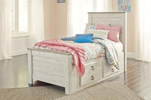 Load image into Gallery viewer, Willowton Bed with 2 Storage Drawers