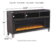 Load image into Gallery viewer, Todoe 65&quot; TV Stand with Electric Fireplace