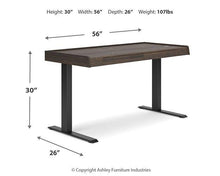 Load image into Gallery viewer, Zendex 55&quot; Adjustable Height Desk