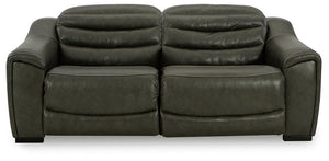Center Line Power Reclining Sectional Loveseat
