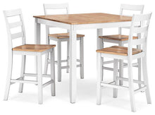 Load image into Gallery viewer, Gesthaven Counter Height Dining Table and 4 Barstools (Set of 5)