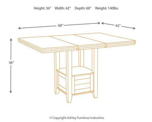 Haddigan Counter Height Dining Extension Table