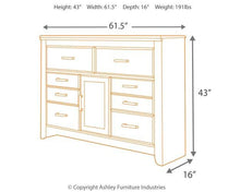 Load image into Gallery viewer, Juararo Dresser and Mirror