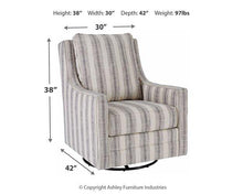 Load image into Gallery viewer, Kambria Swivel Glider Accent Chair