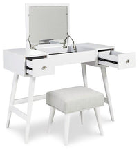 Load image into Gallery viewer, Thadamere Vanity with Stool