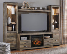 Load image into Gallery viewer, Trinell 4-Piece Entertainment Center with Electric Fireplace