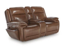 Load image into Gallery viewer, Healy Pier Power Reclining Loveseat with Console