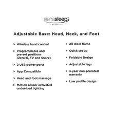 Load image into Gallery viewer, Head-Foot Model Best Extra Long Adjustable Base (2 Required)