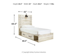 Load image into Gallery viewer, Cambeck Bed with 2 Storage Drawers