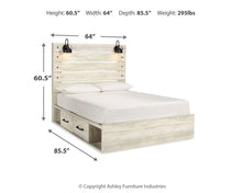 Load image into Gallery viewer, Cambeck Bed with 4 Storage Drawers