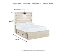Load image into Gallery viewer, Cambeck Bed with 4 Storage Drawers