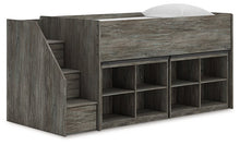 Load image into Gallery viewer, Frandern Loft Bed with Bookcase Storage