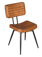 Load image into Gallery viewer, Misty Padded Side Chairs Camel and Black (Set of 2)