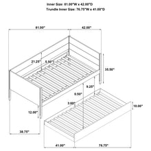Load image into Gallery viewer, Calinda Daybed with Trundle