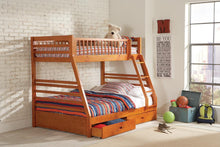 Load image into Gallery viewer, Ashton Twin Over Full 2-drawer Bunk Bed Honey