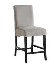 Load image into Gallery viewer, Stanton Upholstered Counter Height Chairs Grey and Black (Set of 2)