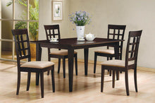 Load image into Gallery viewer, Gabriel Lattice Back Side Chairs Cappuccino and Tan (Set of 2)
