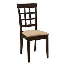 Load image into Gallery viewer, Gabriel Lattice Back Side Chairs Cappuccino and Tan (Set of 2)