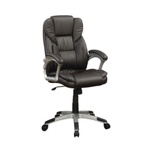 Load image into Gallery viewer, Kaffir Adjustable Height Office Chair Dark Brown and Silver