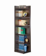 Load image into Gallery viewer, Pinckard 6-tier Corner Bookcase Cappuccino