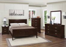 Load image into Gallery viewer, Louis Philippe Eastern King &amp; Queen Panel Sleigh Bed Cappuccino