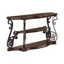 Load image into Gallery viewer, Laney Sofa Table Deep Merlot and Clear