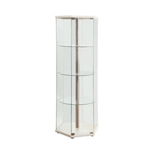 Load image into Gallery viewer, Traditional Glass Hexagon Curio Cabinet