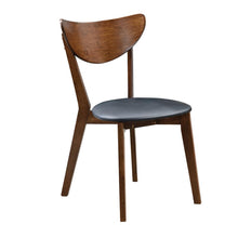 Load image into Gallery viewer, Jedda Upholstered Dining Chairs Dark Walnut and Black (Set of 2)