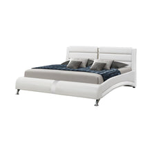 Load image into Gallery viewer, Jeremaine California King, E.King, &amp; Queen Upholstered Bed White