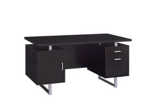 Load image into Gallery viewer, Lawtey Rectangular Storage Office Desk Cappuccino