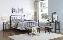 Load image into Gallery viewer, Livingston California King, E.King, &amp; Queen Panel Metal Bed Dark Bronze