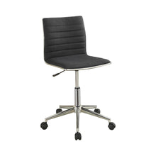 Load image into Gallery viewer, Chryses Adjustable Height Office Chair Black and Chrome