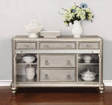 Load image into Gallery viewer, Bling Game 5-drawer Dining Server Metallic Platinum